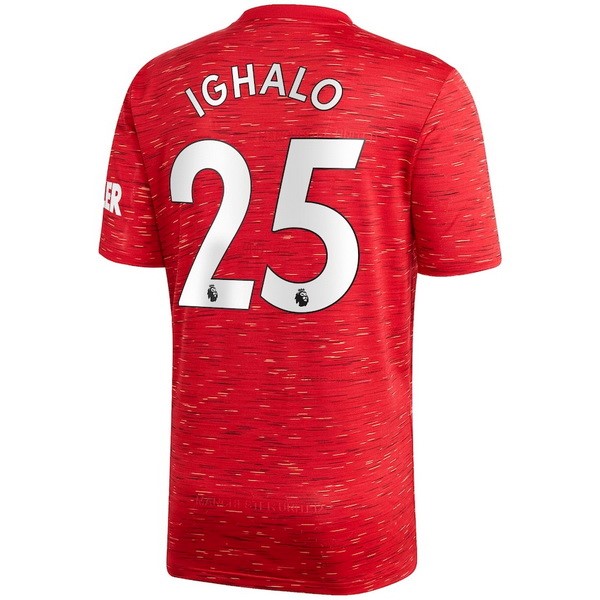 Camiseta Manchester United NO.25 Ighalo 1ª Kit 2020 2021 Rojo